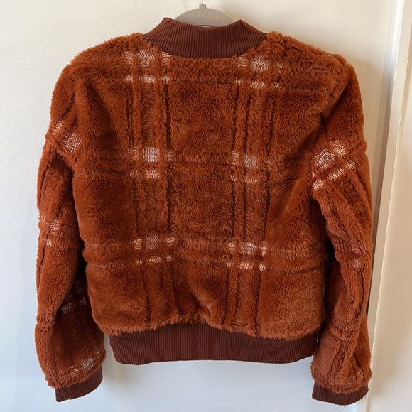 Anthropologie faux fur bomber jacket - Picture 4 of 5